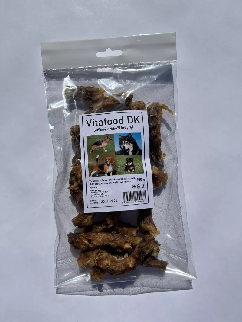 Sušené drůbeží krky 100 g Karel Kakos